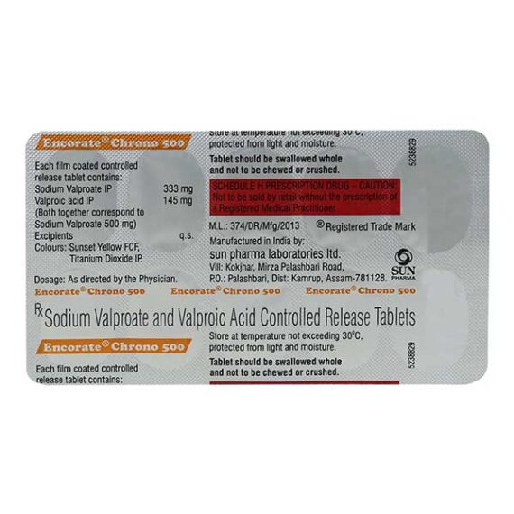 Encorate Chrono 500mg Tablet 10'S - Image 3