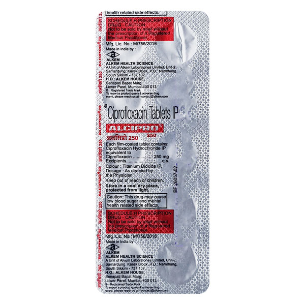 Alcipro 250mg Tablet 10'SAL