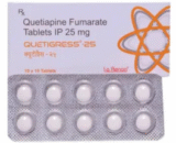 QUETIgress 25mg Tablet