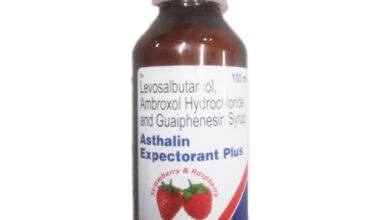 Asthalin Plus Strawberry & Raspberry Flavour Expectorant 100ml