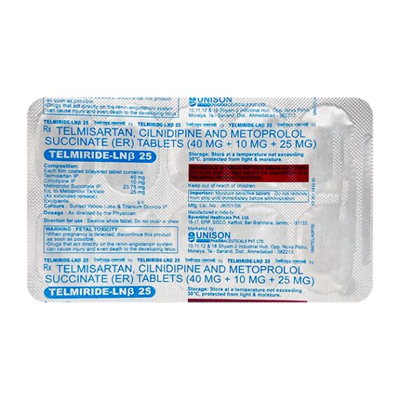 TELMIRIDE LN BETA 25 Tablet 10's