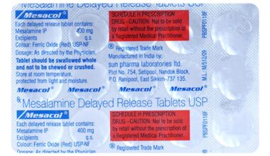 MESACOL 400mg Tablet 15's