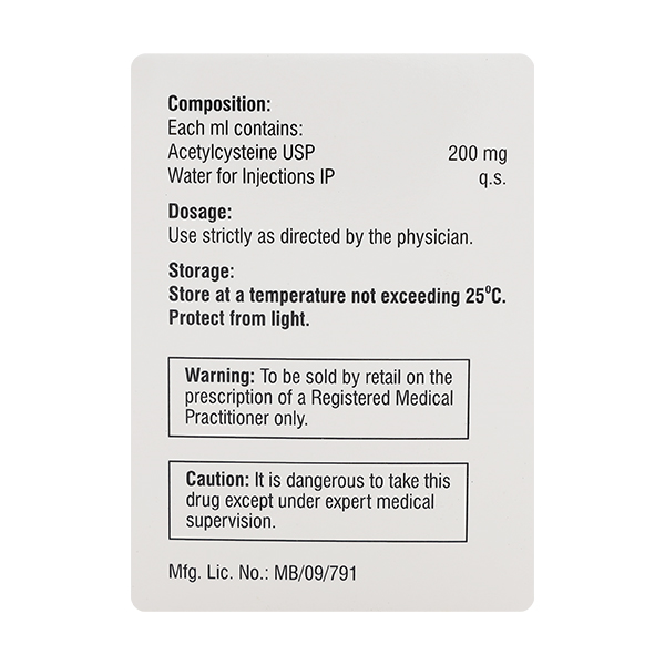 Mucomix 400mg Injection 2ml - Image 2