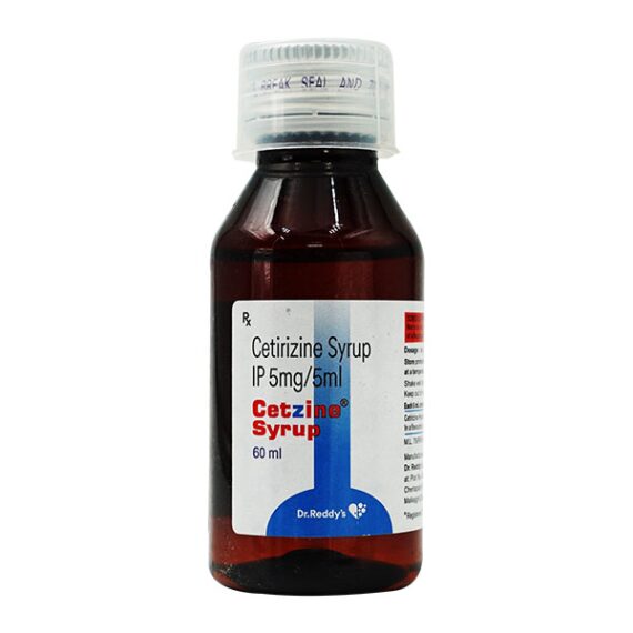 Cetrizine Bottle Of 60ml Syrup