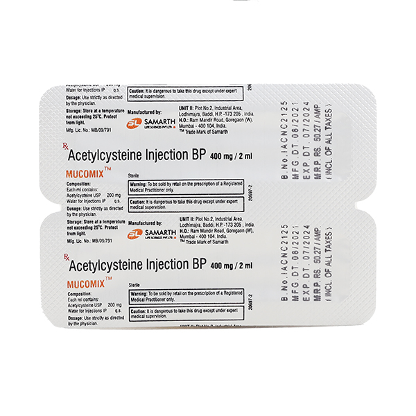 Mucomix 400mg Injection 2ml - Image 4