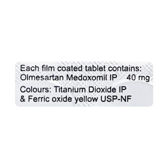 Olmesar 40mg Tablet 15'S - Image 2