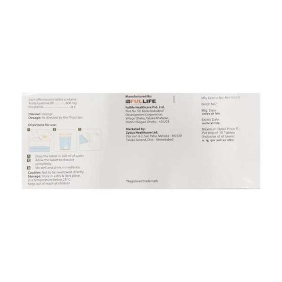 Mucotab ET Sugar Free Orange Flavour Tablet 10'S - Image 2