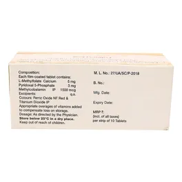 Folinext Gold Tablet with L-Methylfolate, Pyridoxal-5 Phosphate & Mecobalamin - Image 3