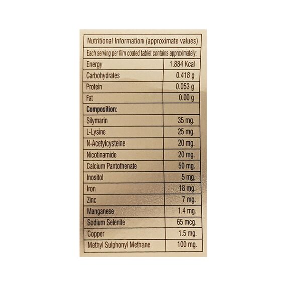 Vitrace Gold Tablet 10'S - Image 3
