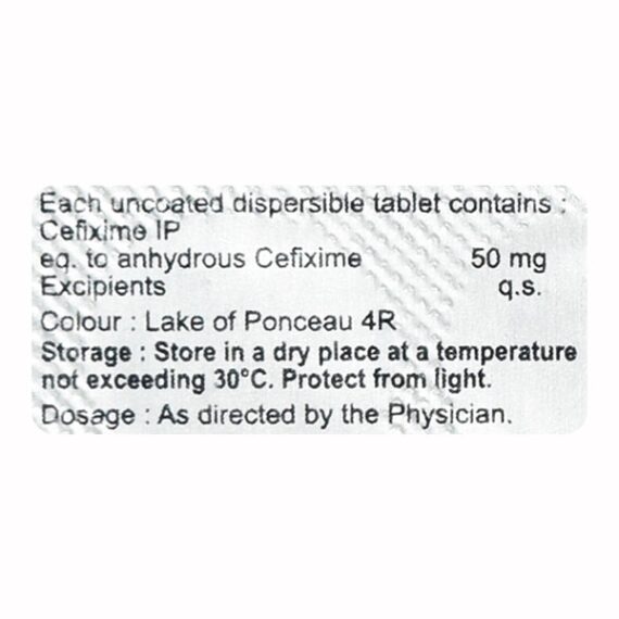 Mahacef 50mg Tablet 10'S - Image 3