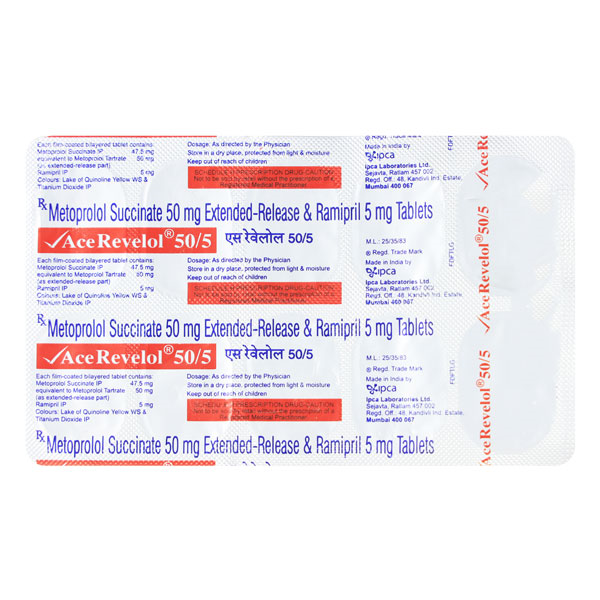 ACE Revelol 50/5mg Tablet 10'S