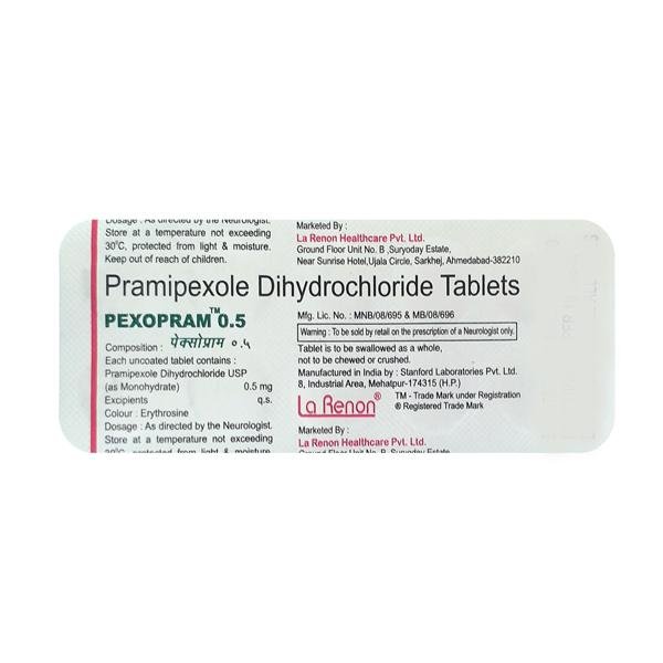 Pexopram 0.5mg Tablet 10'S - Image 2