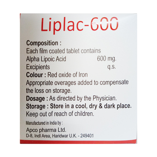 LIPLAC 600 Tablet 10's - Image 3
