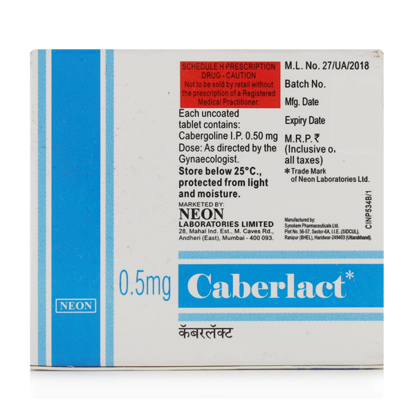 Caberlact 0.5mg Tablet 2'S - Image 3