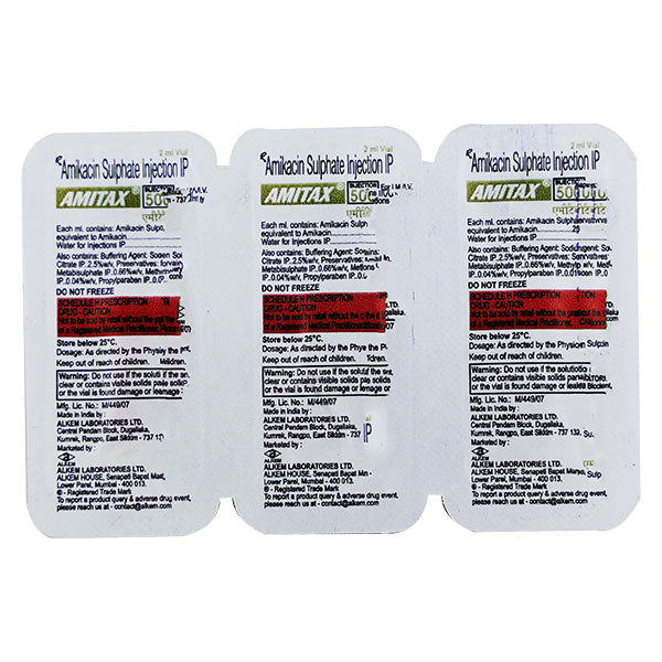 Amitax 500mg Injection 2ml