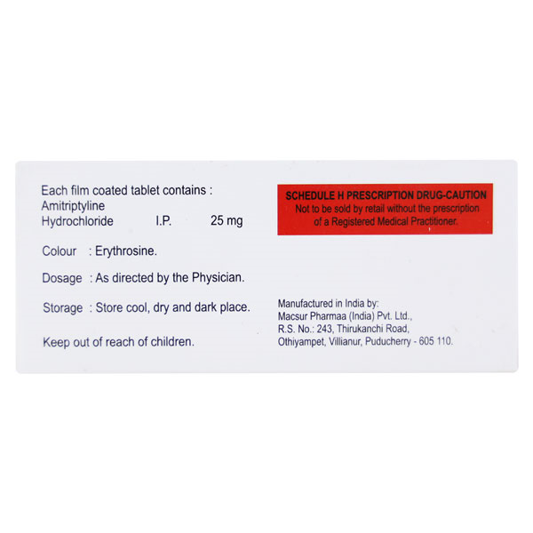 AMICALM 25 Tablet 10's - Image 2