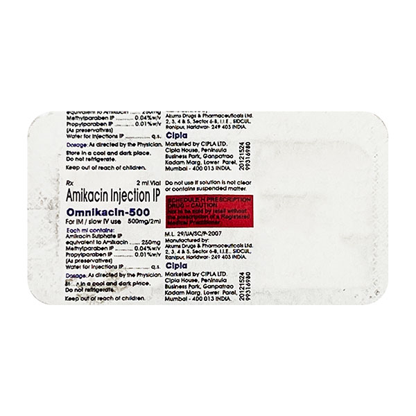 Omnikacin 500mg Injection 2ml