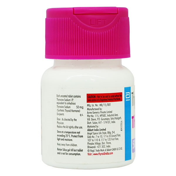 Thyronorm 50mcg Tablet 120'S - Image 2