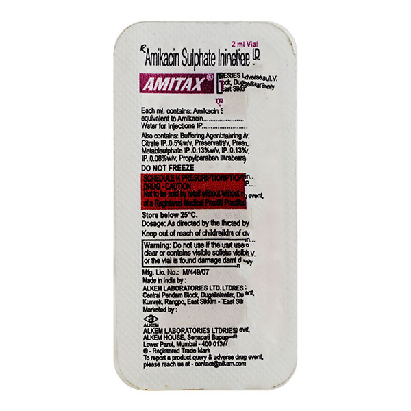 Amitax 500mg Injection 2ml - Image 2
