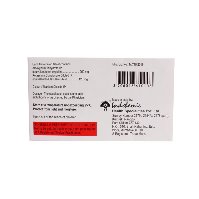 Indclav 375 Tablet 10 tablets - Image 3