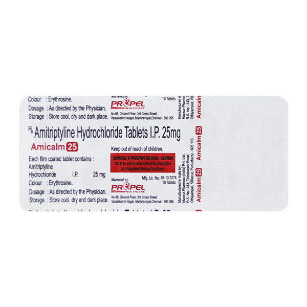 AMICALM 25 Tablet 10's - Image 4