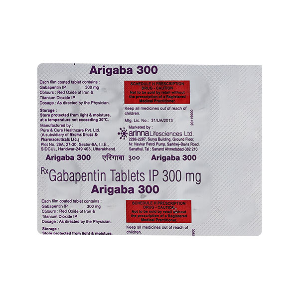 Arigaba 300mg Tablet 10'S