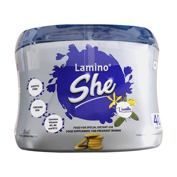 LAMINO SHE VANILLA FLAVOUR Diskettes 40's