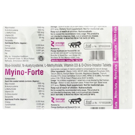 MYINO FORTE Tablet 10's - Image 3