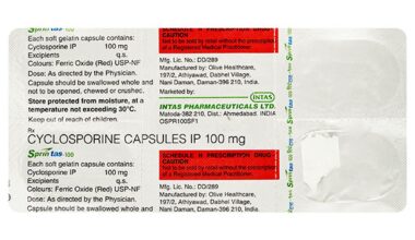 SPRINTAS 100mg Capsule 5's