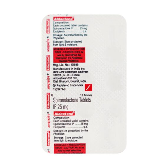Aldactone 25mg Tablet 15'S