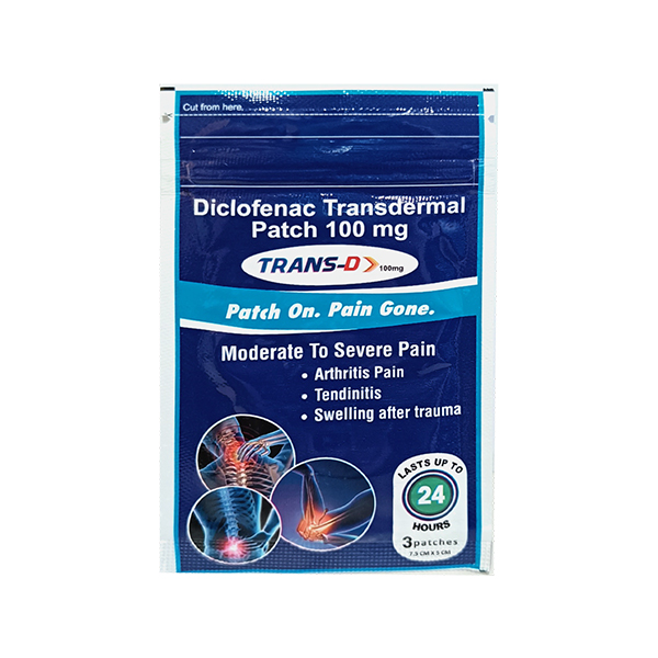 TRANS D 100mg Patch 3's