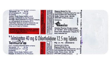 TELMURIX 40/12.5 Tablet 10's