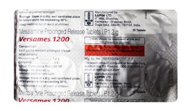 LUPIN VERSAMES 1200 Tablet 10's