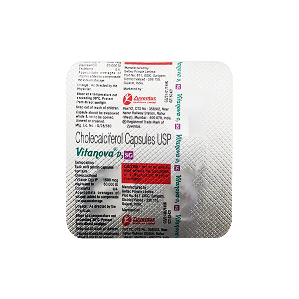 Vitanova D3 SG Capsule 4'S