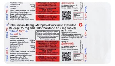 TELMA MCT 25/12.5 Tablet 10's