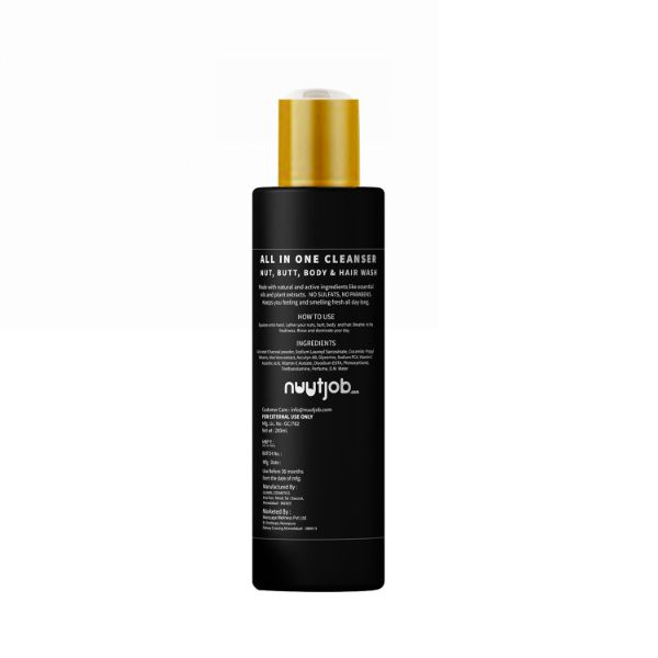 Nuutwash Activated Charcoal Intimate Wash 200 ml - Image 2