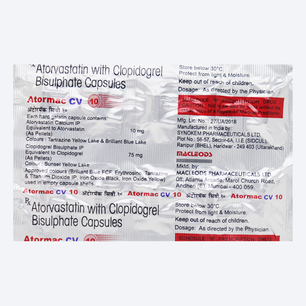 Atormac CV 10mg Capsule 10'S - Image 2