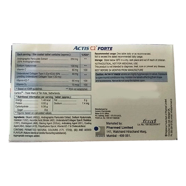 ACTIS C2 FORTE Tablet 10's - Image 2