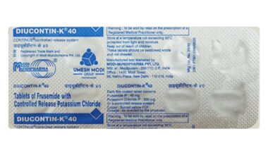 Diucontin K 40mg Tablet 10'S
