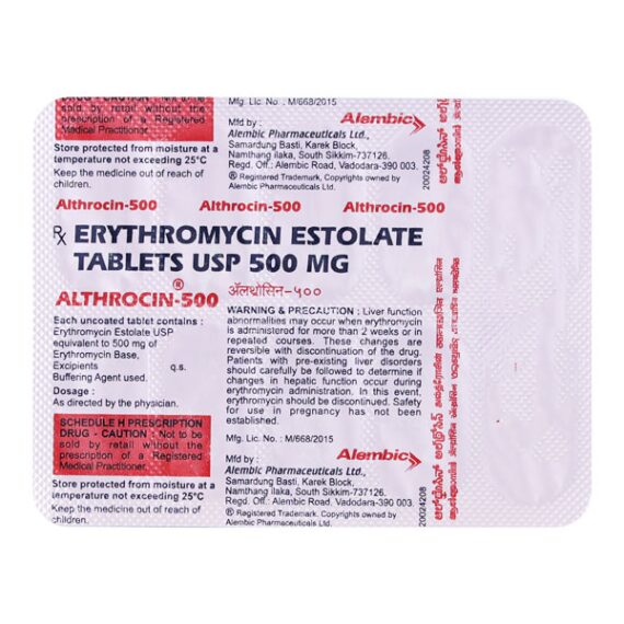 Althrocin 500mg Tablet 10'S