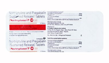 Nortryptomer P SR 50mg Tablet 10'S