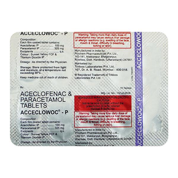 Acceclowoc P Tablet 10'S