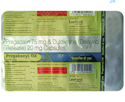 Pregabanyl DX 75mg/20mg Capsule