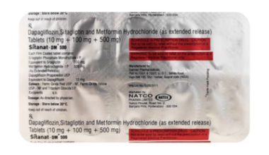 Sitanat-DM 10mg/500mg/100mg Tablet