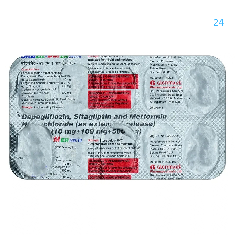 Sitazit-DM ER 500/10 Tablet