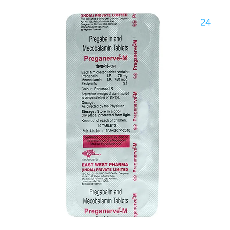 Preganerve M 750mcg/75mg Tablet