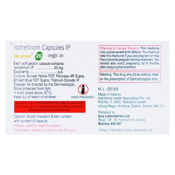 Acutret 20mg Capsule 10'S - Image 2