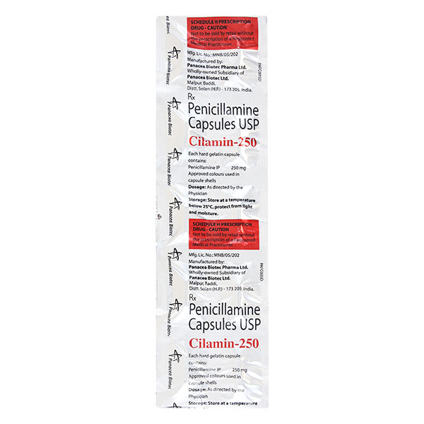 Cilamin 250mg Capsule 10'S
