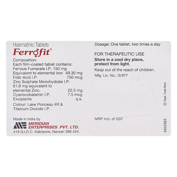 FERROFIT Tablet 30's - Image 3