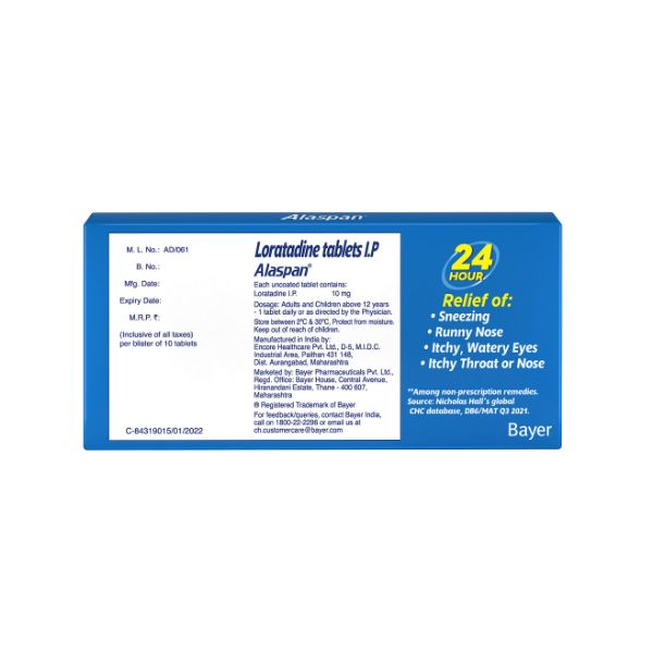 Alaspan 10mg Tablet 10'S - Image 2